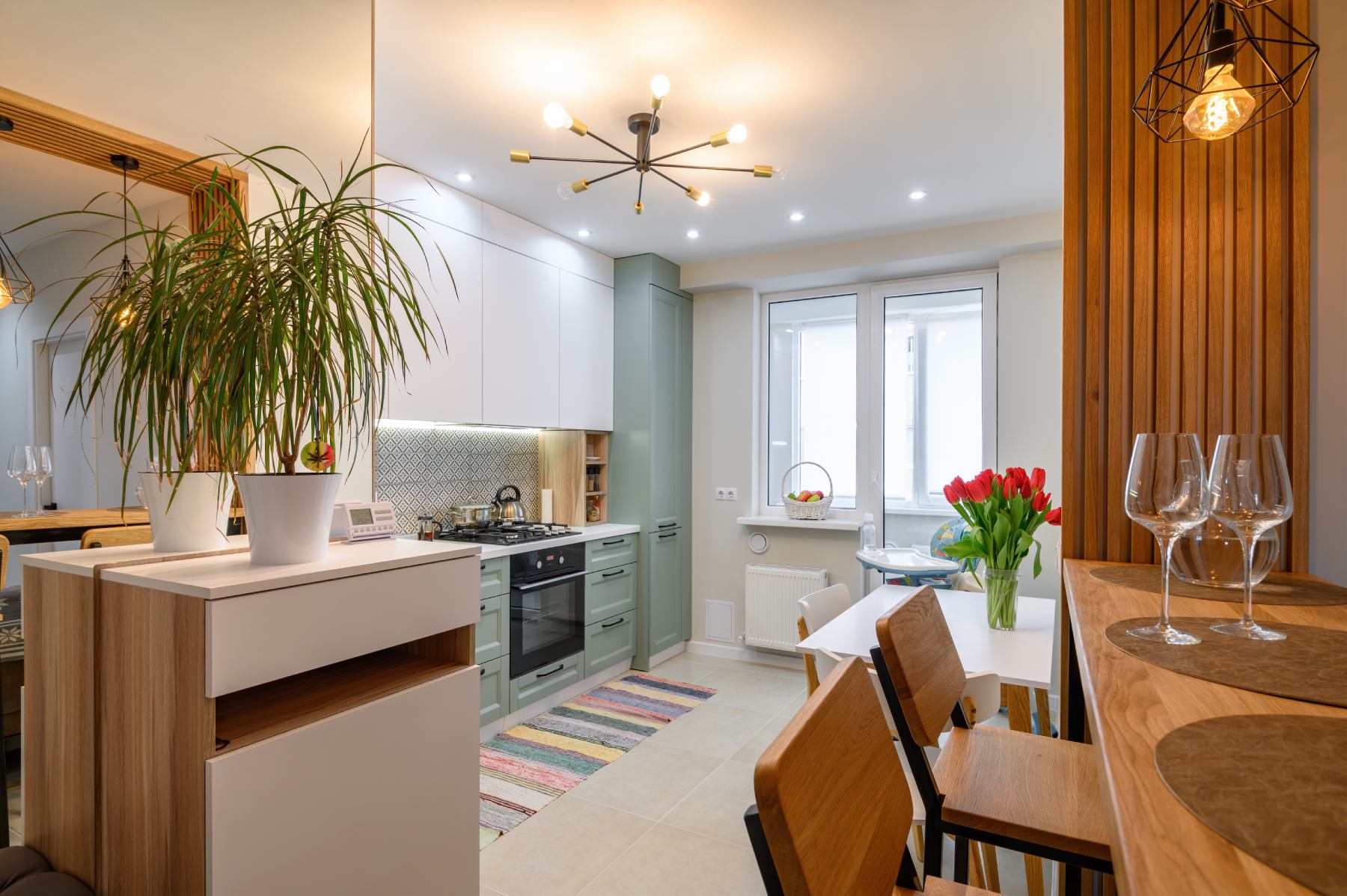 white kitchen interior